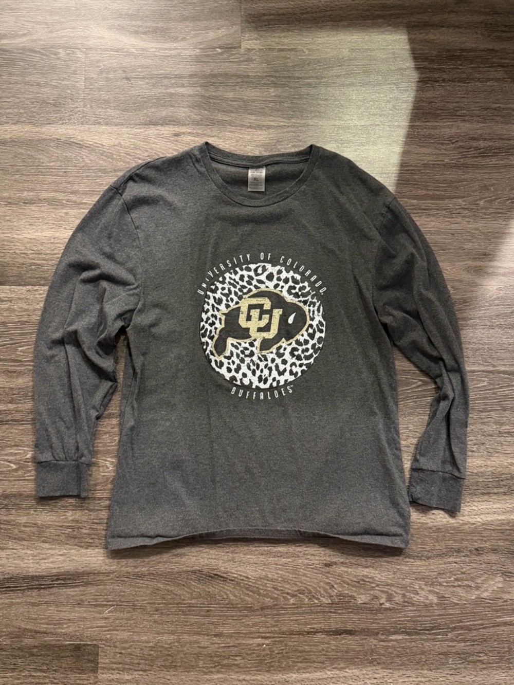 University of Colorado Buffaloes Gray Long Sleeve Tee